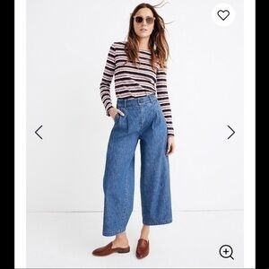 💋Madewell pleated wide leg jeans. K4982. Size 2